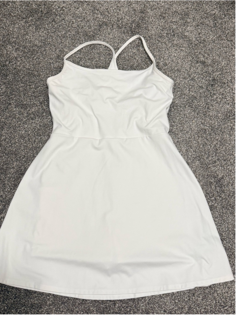 Gap White Spaghetti-Strap Athletic Dress